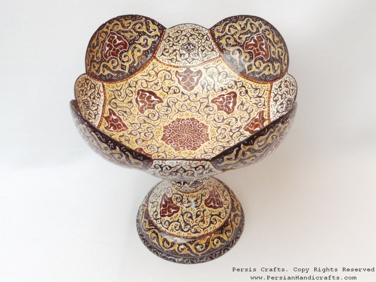 Enamel on Copper Pedestal Candy/Nut Bowl Dish HE3010 Persiada